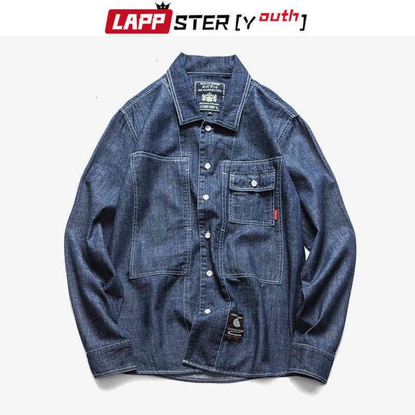 men's t-shirts lappster-youth men harajuku denim shirts male vintage jeans designer spring korean hip hop clothing twsv, White;black
men's t-shirts lappster-youth men harajuku denim shirts male vintage jeans designer spring korean hip hop clothing twsv, White;black