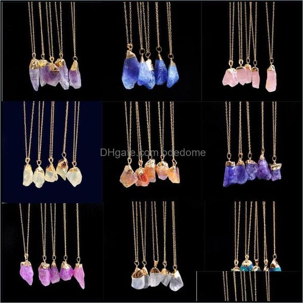 chains rock natural pendant plated crystal gold necklace 1pc stone quartz necklaces pendants drop delivery 2021 bdedome dh4xj, Silver
chains rock natural pendant plated crystal gold necklace 1pc stone quartz necklaces pendants drop delivery 2021 bdedome dh4xj, Silver