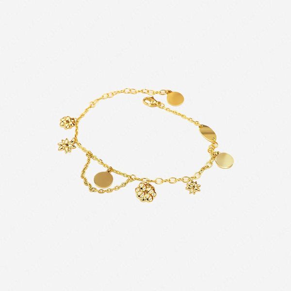 chain flowers classic fashion bracelet fpr women 18k gold plated charm bracelets stainless steel brand bangle accessories with jewelry, Black
chain flowers classic fashion bracelet fpr women 18k gold plated charm bracelets stainless steel brand bangle accessories with jewelry, Black