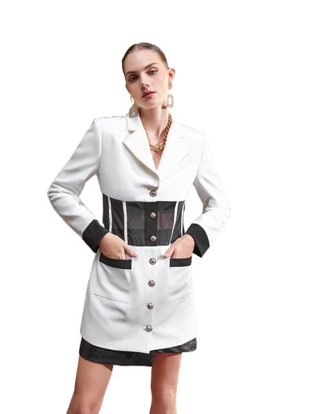 x the celebi mesh panel patch pocket two tone coat t4zz#, Black 
x the celebi mesh panel patch pocket two tone coat t4zz#, Black