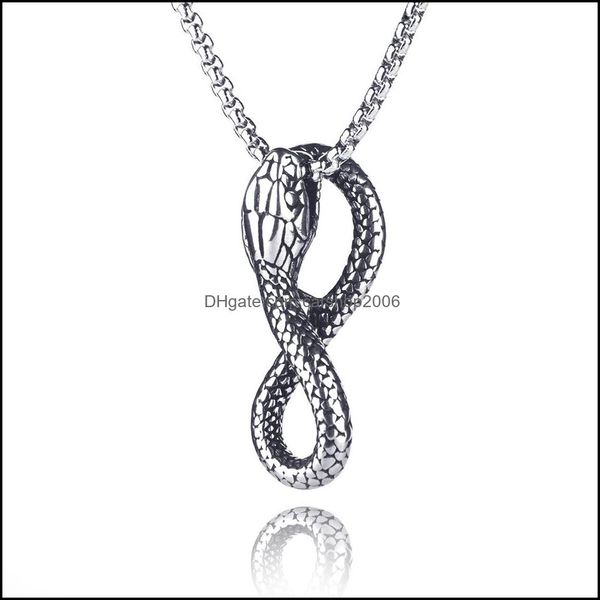 pendant necklaces pendants jewelry punk snake necklace for women men 60cm stainless steel chain gothic drop delivery 2021 61mbu, Silver
pendant necklaces pendants jewelry punk snake necklace for women men 60cm stainless steel chain gothic drop delivery 2021 61mbu, Silver