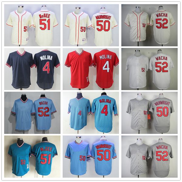 vintage college baseball wears jersey 51 willie mcgee 52 michael wacha 50 adam wainwright 4 yadier molina 1944 1969 jerseys men women youth, Black
vintage college baseball wears jersey 51 willie mcgee 52 michael wacha 50 adam wainwright 4 yadier molina 1944 1969 jerseys men women youth, Black