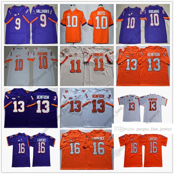 ncaa clemson tigers football jersey 9 travis etienne jr. 10 ben boulware 11 isaiah simmons 13 hunter renfrow 16 trevor lawrence jersey size, Black
ncaa clemson tigers football jersey 9 travis etienne jr. 10 ben boulware 11 isaiah simmons 13 hunter renfrow 16 trevor lawrence jersey size, Black