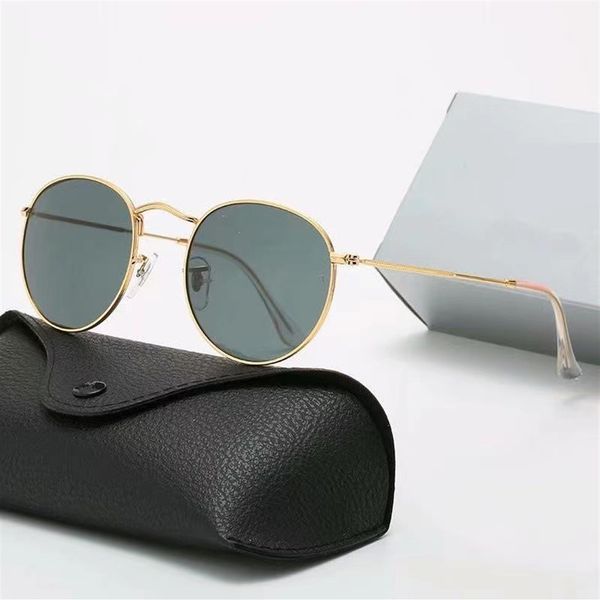 classic round luxury designer sunglasses men's and women's polarized uv 400 metal frame polarized lenses with box258h, White;black
classic round luxury designer sunglasses men's and women's polarized uv 400 metal frame polarized lenses with box258h, White;black