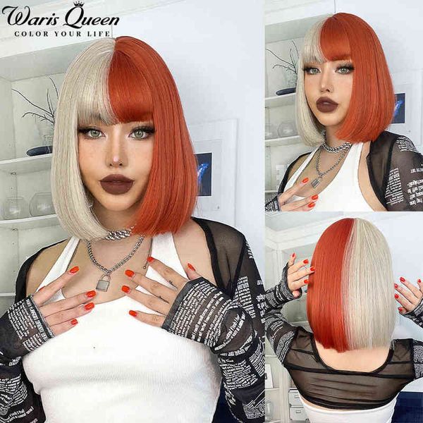 blonde red short bob wig synthetic for women with bangs lolita cosplay party natural hair heat resistant fiber s 220622, Black
blonde red short bob wig synthetic for women with bangs lolita cosplay party natural hair heat resistant fiber s 220622, Black