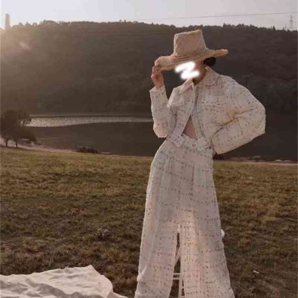 women's tracksuits 2022 spring plaid fashion small fragrance two piece set wool wide leg pants jacket set r4eh, Gray
women's tracksuits 2022 spring plaid fashion small fragrance two piece set wool wide leg pants jacket set r4eh, Gray