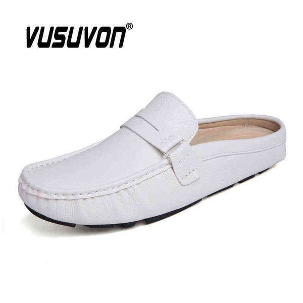 men slippers genuine cow leather outdoor anti slip home fashion casual slides shoes rubber soles spring summer penny loafers 220216, Black
men slippers genuine cow leather outdoor anti slip home fashion casual slides shoes rubber soles spring summer penny loafers 220216, Black