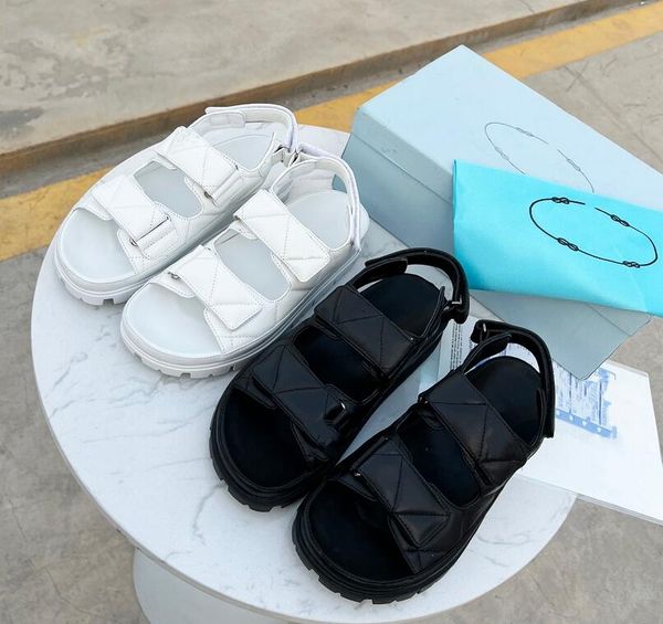 designer women summer sandals leather pure color thick-soled velcro design fashion womens outdoor sports waterproof comfort sandbeach sandal, Black
designer women summer sandals leather pure color thick-soled velcro design fashion womens outdoor sports waterproof comfort sandbeach sandal, Black