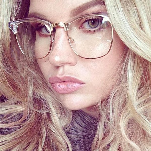 whole-half frame clear glasses myopia clear frame glasses women men spectacle frame gold clear lens optical glass lunette1294n, White;black
whole-half frame clear glasses myopia clear frame glasses women men spectacle frame gold clear lens optical glass lunette1294n, White;black