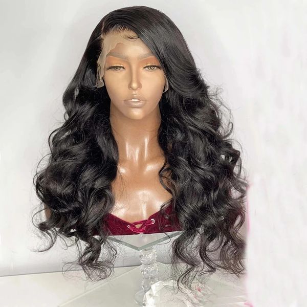 natural black long wavy wave glueless lace front wigs for women synthetic hair wig pre plucked daily wig t part
natural black long wavy wave glueless lace front wigs for women synthetic hair wig pre plucked daily wig t part