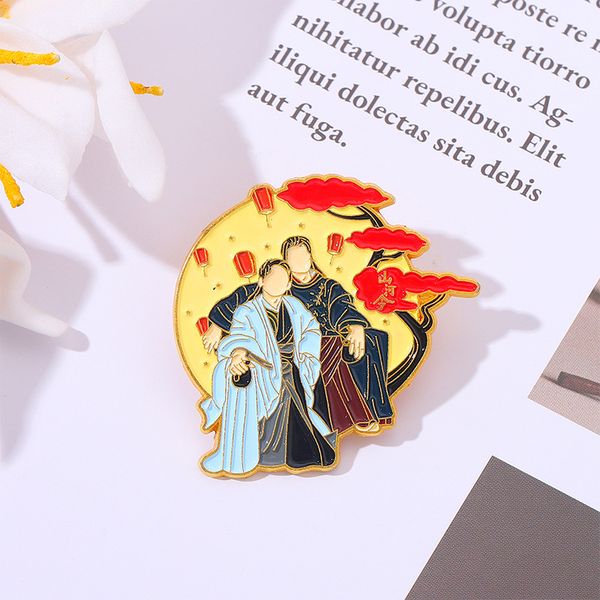 ancient men's gay gown drinking wedding dress lapel pin brooch gift decoration, Gray
ancient men's gay gown drinking wedding dress lapel pin brooch gift decoration, Gray