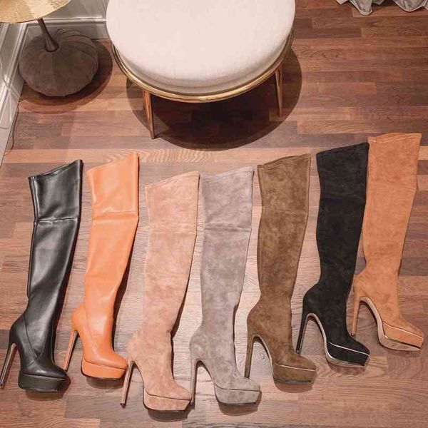 suede boots women's high heels pointed shoes super flat winter series, Black 
suede boots women's high heels pointed shoes super flat winter series, Black