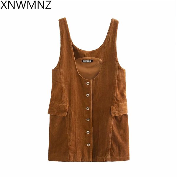 xnwmnz za woman dresses for year buttoned corduroy pinafore with wide straps womens lolita vintage winter 210513, Black;gray
xnwmnz za woman dresses for year buttoned corduroy pinafore with wide straps womens lolita vintage winter 210513, Black;gray