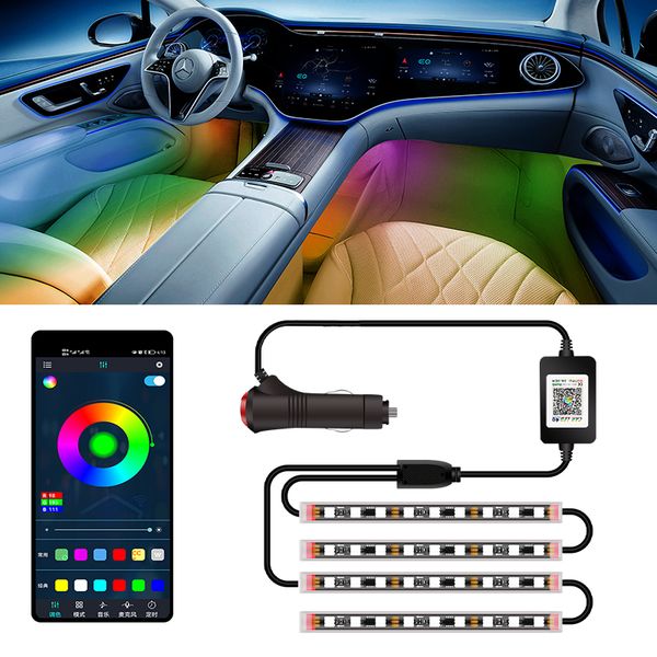 2022 atmosphere light car app/voice-activated music flashing light wireless modification supplies foot bottom magic color
2022 atmosphere light car app/voice-activated music flashing light wireless modification supplies foot bottom magic color