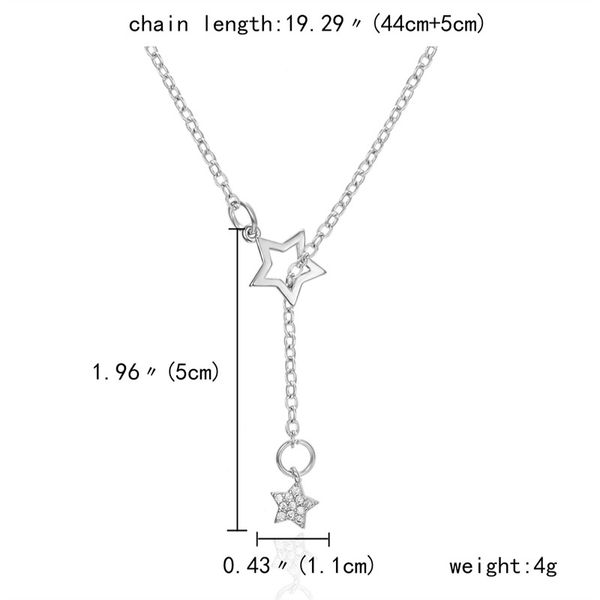 Daily Outfit Thin Neck Chain Sparkling Silver Color Big Dipper Zircon Star Pearl Pendant Necklaces Exqu
Daily Outfit Thin Neck Chain Sparkling Silver Color Big Dipper Zircon Star Pearl Pendant Necklaces Exqu