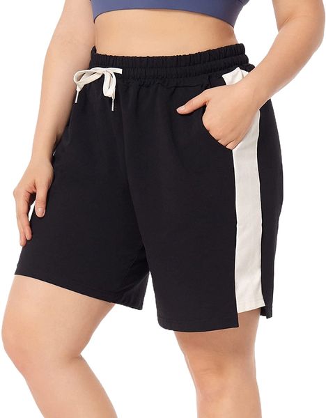 women's plus size casual athletic shorts lounge yoga pajama sweat walking shorts workout activewear n5hm#, White;black
women's plus size casual athletic shorts lounge yoga pajama sweat walking shorts workout activewear n5hm#, White;black