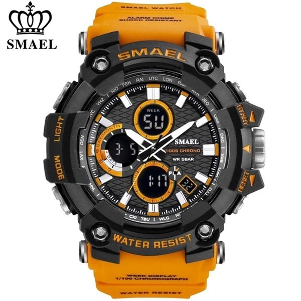 smael 1802 sports men's watches brand luxury military quartz watch men waterproof shock male digital clock relogio masculino 220423, Slivery;brown
smael 1802 sports men's watches brand luxury military quartz watch men waterproof shock male digital clock relogio masculino 220423, Slivery;brown