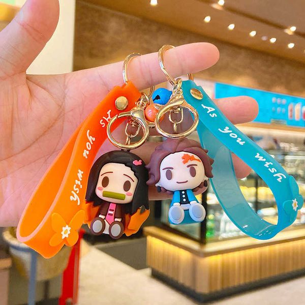 keychains anime demon slayer kimetsu no yaiba keychain kamado nezuko 3d rubber pendant keyring cosplay props accessories gift jewelry, Silver
keychains anime demon slayer kimetsu no yaiba keychain kamado nezuko 3d rubber pendant keyring cosplay props accessories gift jewelry, Silver