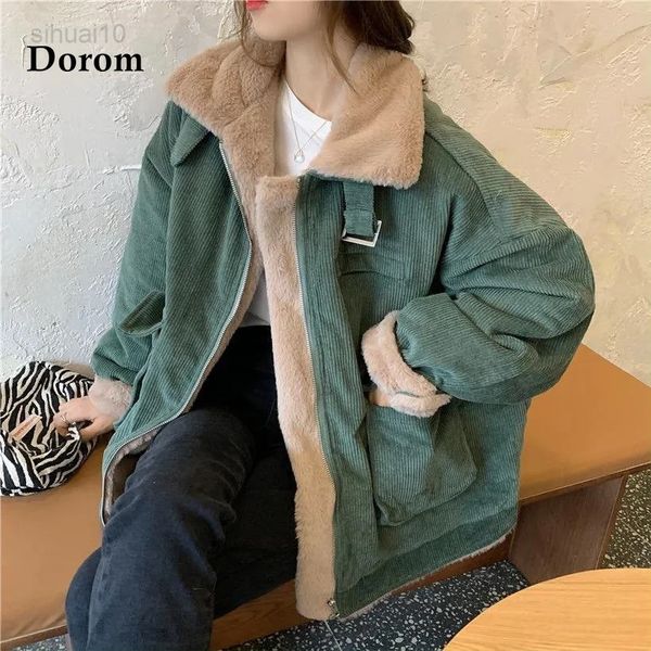 vintage corduroy winter jacket women plus size thick lamb wool warm parka female korean casual oversized jacket loose outfit l220725, Black
vintage corduroy winter jacket women plus size thick lamb wool warm parka female korean casual oversized jacket loose outfit l220725, Black