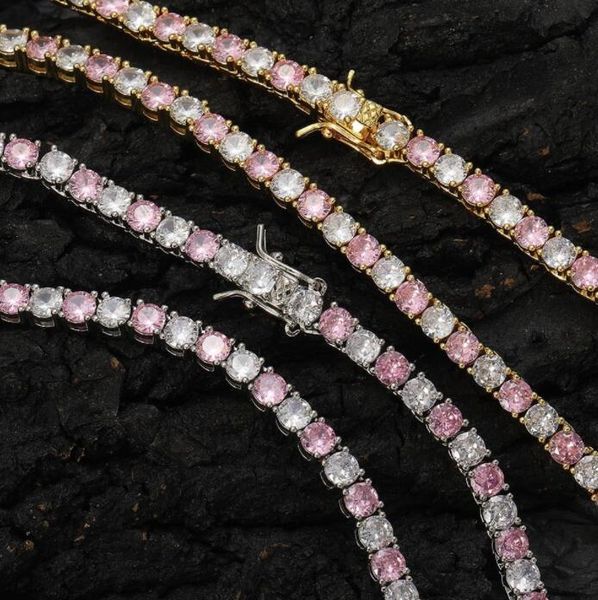 hip hop pink white cz stone alternate bing iced out 4mm tennis link chain chokers necklaces for men women rapper jewelry gift, Silver
hip hop pink white cz stone alternate bing iced out 4mm tennis link chain chokers necklaces for men women rapper jewelry gift, Silver