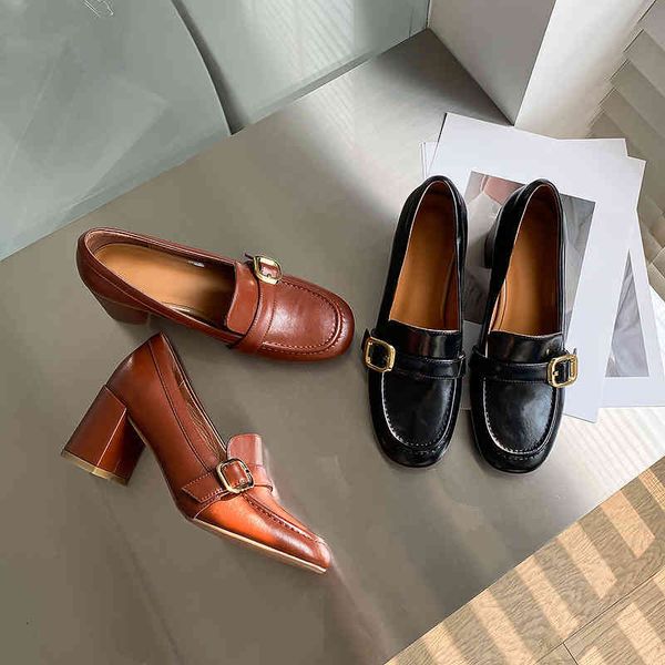 sandals summer style square head shallow mouth single shoes women's fashion simple belt buckle thick heel loafers size x3v1, Black
sandals summer style square head shallow mouth single shoes women's fashion simple belt buckle thick heel loafers size x3v1, Black