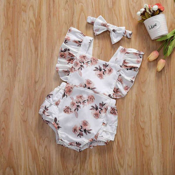 infant newborn summer clothing baby girl floral romper sleeveless ruffled jumpsuits with headband g220521, Blue
infant newborn summer clothing baby girl floral romper sleeveless ruffled jumpsuits with headband g220521, Blue
