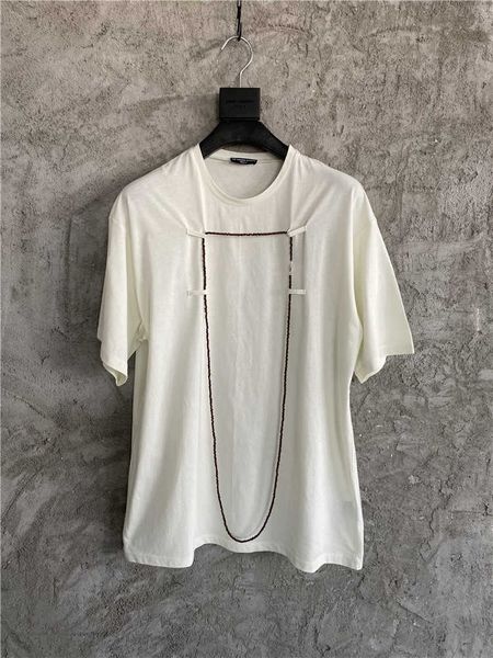 simons beaded decorative cotton raf loose raf short sleeve t-shirt detachable pendant bottomed shirt xuan war autonomy, White;black
simons beaded decorative cotton raf loose raf short sleeve t-shirt detachable pendant bottomed shirt xuan war autonomy, White;black