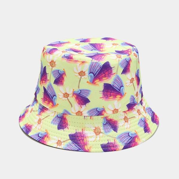 berets drop colorful butterfly note pattern double-sided pot hat spring and summer travel leisure women's bucket male caps, Blue;gray
berets drop colorful butterfly note pattern double-sided pot hat spring and summer travel leisure women's bucket male caps, Blue;gray