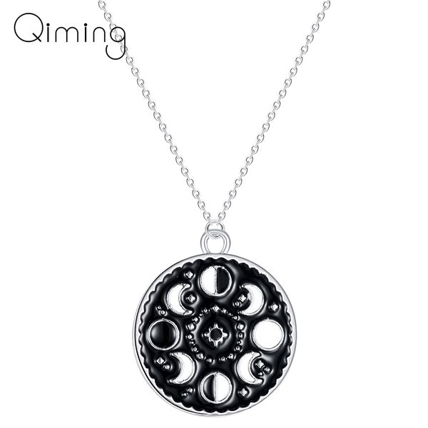 lunar cycle moon phase pendant necklace round galaxy necklace for women men jewelry stainless steel black necklace, Silver
lunar cycle moon phase pendant necklace round galaxy necklace for women men jewelry stainless steel black necklace, Silver