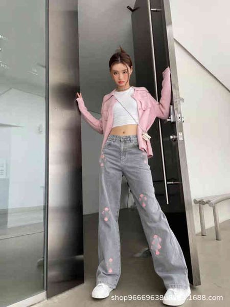women's jeans autumn and winter enzyme washing water pink cross wide leg straight tube denim pants female shenzhen nanyou, Blue
women's jeans autumn and winter enzyme washing water pink cross wide leg straight tube denim pants female shenzhen nanyou, Blue