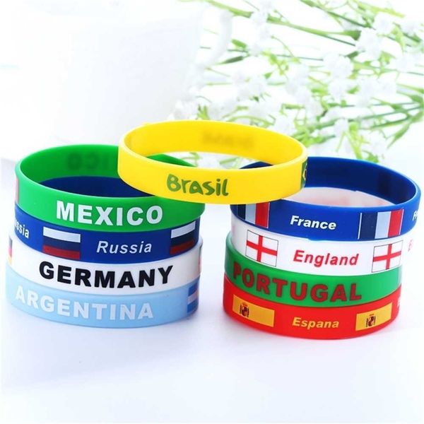 2022 qatar world cup football bracelet flag silicone bracelet patriotic fans cheer wrist band bangles souvenir gift mexico brazil argentina, Red;brown
2022 qatar world cup football bracelet flag silicone bracelet patriotic fans cheer wrist band bangles souvenir gift mexico brazil argentina, Red;brown
