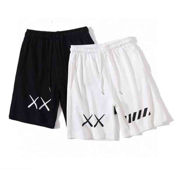 men's shorts new off black and white sidewalk print casual shorts for men and women in spring and summer of, White;black
men's shorts new off black and white sidewalk print casual shorts for men and women in spring and summer of, White;black