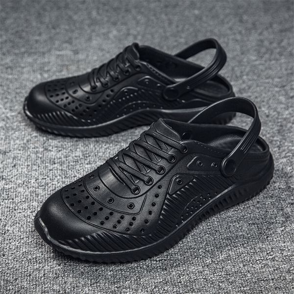 size 40-47 men's sandals summer slippers beach clogs quick dry casual shoes waterproof antiskid flip flops 220426, Black
size 40-47 men's sandals summer slippers beach clogs quick dry casual shoes waterproof antiskid flip flops 220426, Black