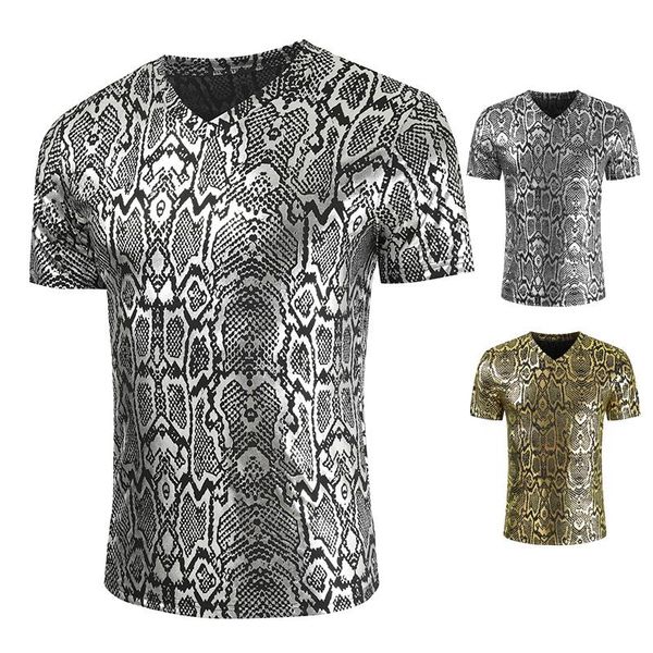 men's t-shirts leisure banquet python fashion slim fit short sleeve v-neck bright face men's t-shirtmen's, White;black
men's t-shirts leisure banquet python fashion slim fit short sleeve v-neck bright face men's t-shirtmen's, White;black