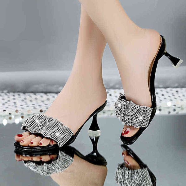 rhinestone brand designer shoe slippers women summer 2022 new korean style stiletto dress high heels slides women slippers, Black
rhinestone brand designer shoe slippers women summer 2022 new korean style stiletto dress high heels slides women slippers, Black
