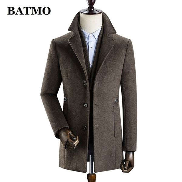 batmo arrival winter wool thicked trench coat menmen's wool thicked jackets k627 201222, Black
batmo arrival winter wool thicked trench coat menmen's wool thicked jackets k627 201222, Black
