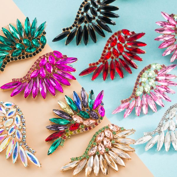 s2897 bohemina fashion jewelry feather earrings for women colorful diamond rhinestone angel wing stud earrings, Golden;silver
s2897 bohemina fashion jewelry feather earrings for women colorful diamond rhinestone angel wing stud earrings, Golden;silver