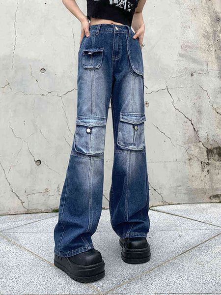 women's jeans suchcute streetwear cargo women jeans korean fashion low waist denim trousers y2k harajuku casual pocket up loose pants 2, Blue
women's jeans suchcute streetwear cargo women jeans korean fashion low waist denim trousers y2k harajuku casual pocket up loose pants 2, Blue