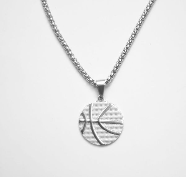 necklace design sports style versatile basketball fashion pendant steel niche design, Silver
necklace design sports style versatile basketball fashion pendant steel niche design, Silver
