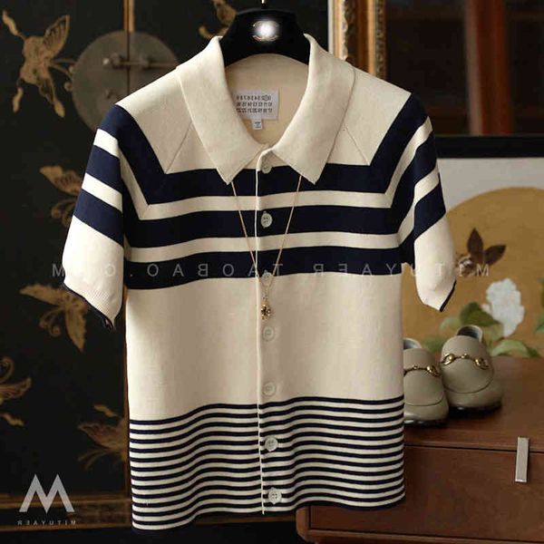women's t-shirt chic chic on the upper body, foreign style in store, versatile stripe lapel short sleeve polo sweater, korean version,, White
women's t-shirt chic chic on the upper body, foreign style in store, versatile stripe lapel short sleeve polo sweater, korean version,, White