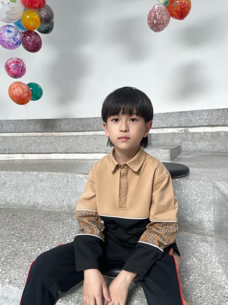 baby clothes polo kids designer clothes polos lapel long sleeve buckle covered button handsome pullover stripes khaki 100-160cm, Blue
baby clothes polo kids designer clothes polos lapel long sleeve buckle covered button handsome pullover stripes khaki 100-160cm, Blue