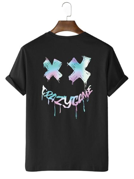 romwe guys letter graphic tee 67no#, White;black