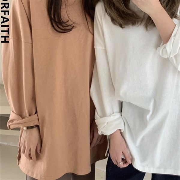 colorfaith autumn trend t-shirts oversized solid bottoming long sleeve wild korean minimalist style t601 220326, White
colorfaith autumn trend t-shirts oversized solid bottoming long sleeve wild korean minimalist style t601 220326, White