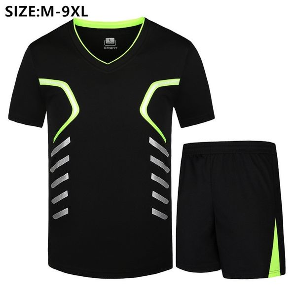2020 quick dry men sports suit 2 two piece running shorts summer plus tee shirt male jogger trainning tracksuit lj201126, Gray
2020 quick dry men sports suit 2 two piece running shorts summer plus tee shirt male jogger trainning tracksuit lj201126, Gray