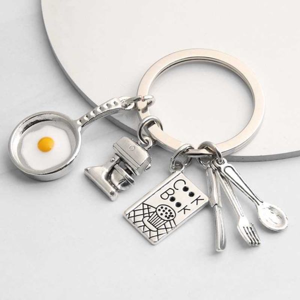 keychains new cooking keychain home ring fried egg pan blender cook book tableware chain for chef gifts jewelry handmade, Silver
keychains new cooking keychain home ring fried egg pan blender cook book tableware chain for chef gifts jewelry handmade, Silver