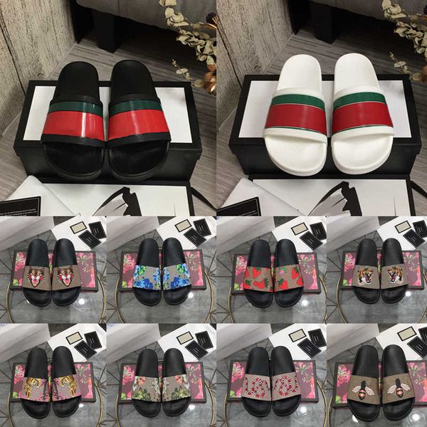 2022 designers men women slippers designer rubber slides sandal flat blooms strawberry tiger bees green red white web fashion shoes beach, Black
2022 designers men women slippers designer rubber slides sandal flat blooms strawberry tiger bees green red white web fashion shoes beach, Black
