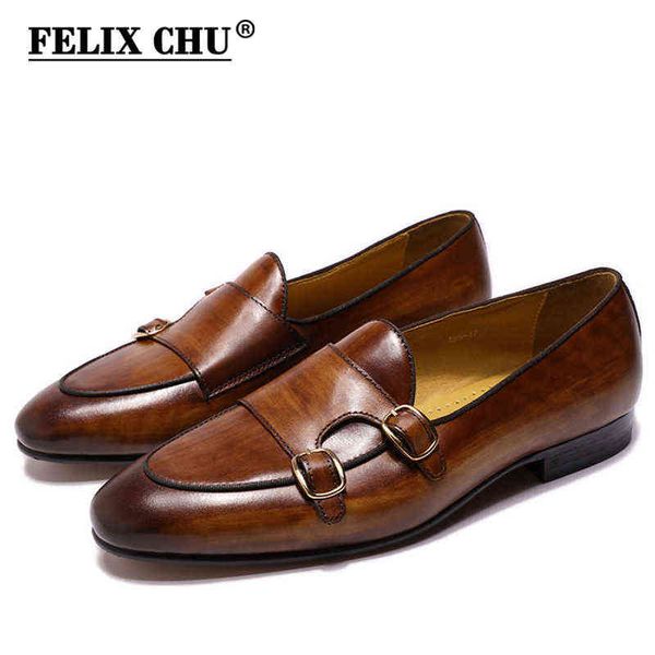 dre shoe felix chu genuine leather men loafer handmade monk strap wedding party casual black brown for 220723
dre shoe felix chu genuine leather men loafer handmade monk strap wedding party casual black brown for 220723