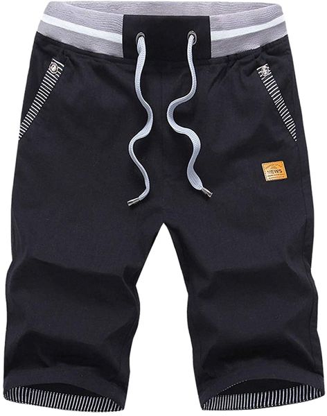 men's shorts casual classic fit drawstring summer beach shorts with elastic waist and pockets 02nv#, White;black
men's shorts casual classic fit drawstring summer beach shorts with elastic waist and pockets 02nv#, White;black