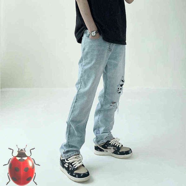 hip hop streetwear damange hole askyurself jeans trousers men women four seasons t220803, Blue
hip hop streetwear damange hole askyurself jeans trousers men women four seasons t220803, Blue