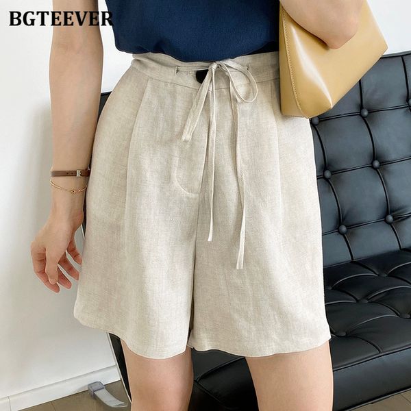 summer loose wide leg shorts for women high waist lace-up pockets cotton and linen female solid shorts 2021, White;black
summer loose wide leg shorts for women high waist lace-up pockets cotton and linen female solid shorts 2021, White;black